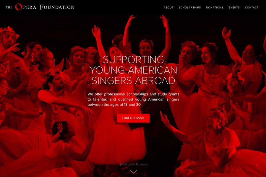 Opera Foundation - identity, print, and web